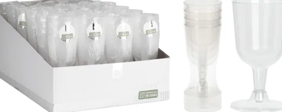 Vinglas 160 ml plast 4-pak